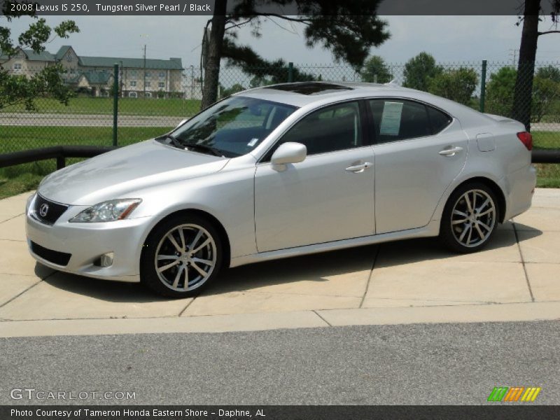 Tungsten Silver Pearl / Black 2008 Lexus IS 250