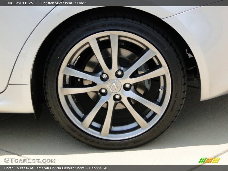 Tungsten Silver Pearl / Black 2008 Lexus IS 250