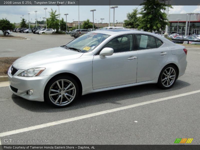 Tungsten Silver Pearl / Black 2008 Lexus IS 250