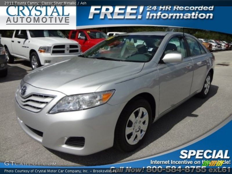 Classic Silver Metallic / Ash 2011 Toyota Camry