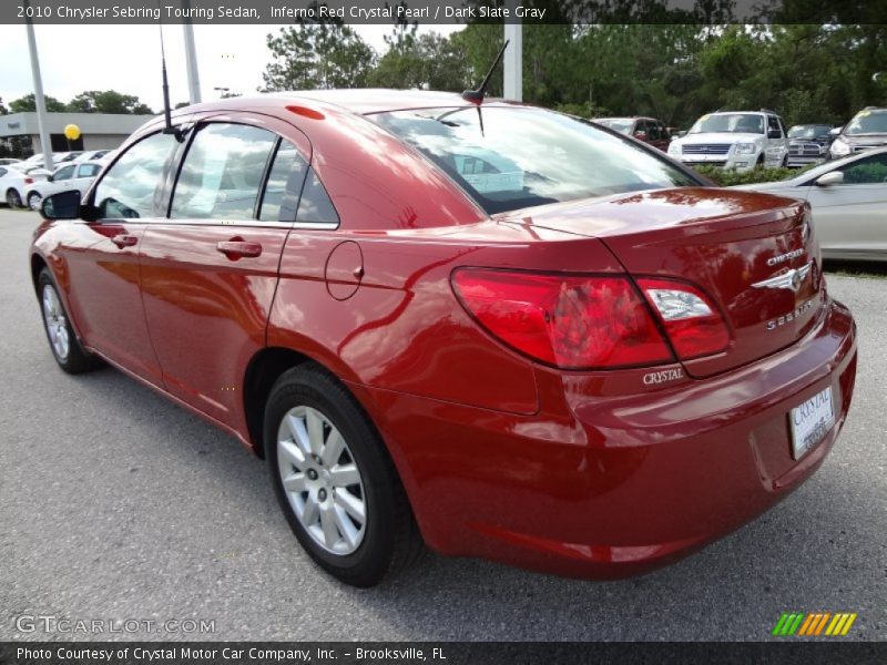 Inferno Red Crystal Pearl / Dark Slate Gray 2010 Chrysler Sebring Touring Sedan