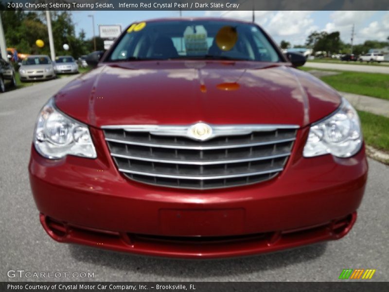 Inferno Red Crystal Pearl / Dark Slate Gray 2010 Chrysler Sebring Touring Sedan