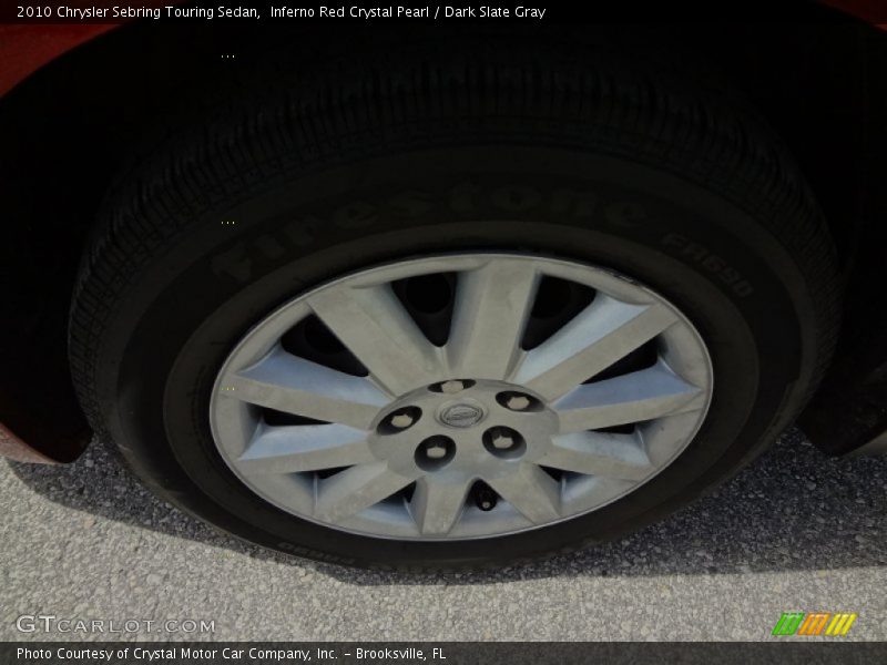 Inferno Red Crystal Pearl / Dark Slate Gray 2010 Chrysler Sebring Touring Sedan