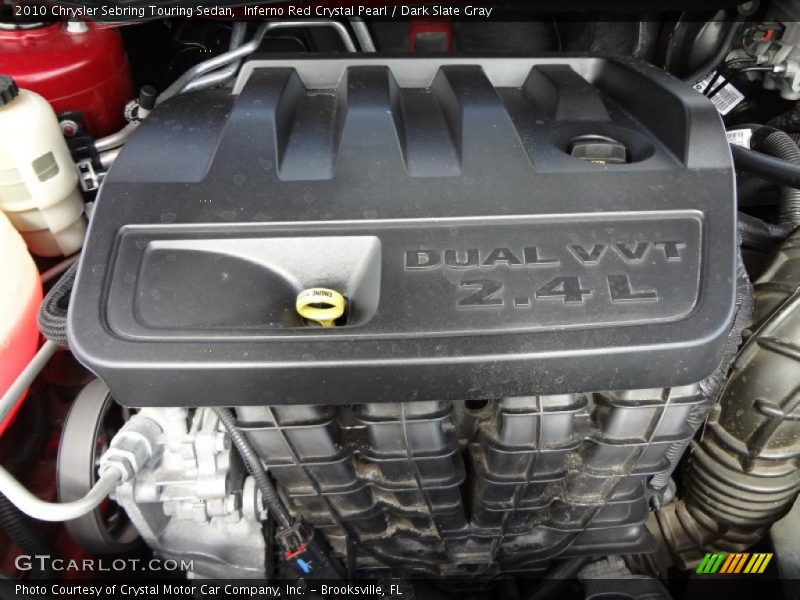 Inferno Red Crystal Pearl / Dark Slate Gray 2010 Chrysler Sebring Touring Sedan