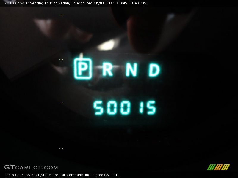Inferno Red Crystal Pearl / Dark Slate Gray 2010 Chrysler Sebring Touring Sedan