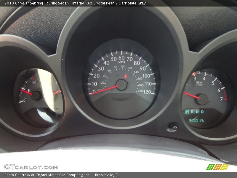Inferno Red Crystal Pearl / Dark Slate Gray 2010 Chrysler Sebring Touring Sedan