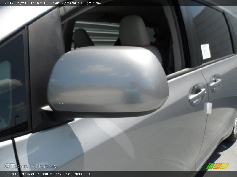 Silver Sky Metallic / Light Gray 2012 Toyota Sienna XLE