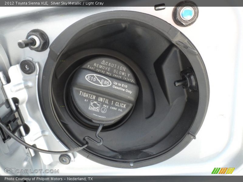 Silver Sky Metallic / Light Gray 2012 Toyota Sienna XLE