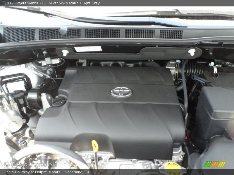 Silver Sky Metallic / Light Gray 2012 Toyota Sienna XLE