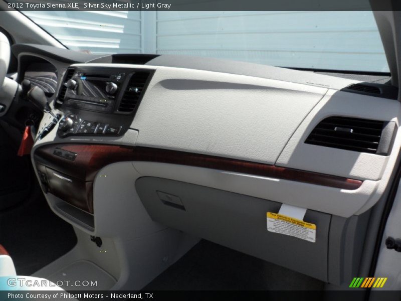 Silver Sky Metallic / Light Gray 2012 Toyota Sienna XLE