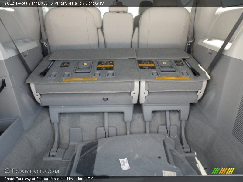 Silver Sky Metallic / Light Gray 2012 Toyota Sienna XLE