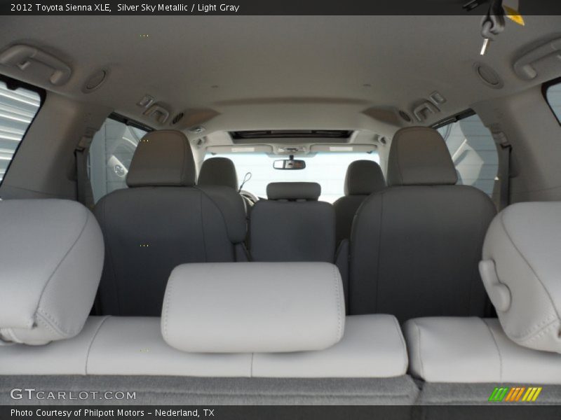 Silver Sky Metallic / Light Gray 2012 Toyota Sienna XLE