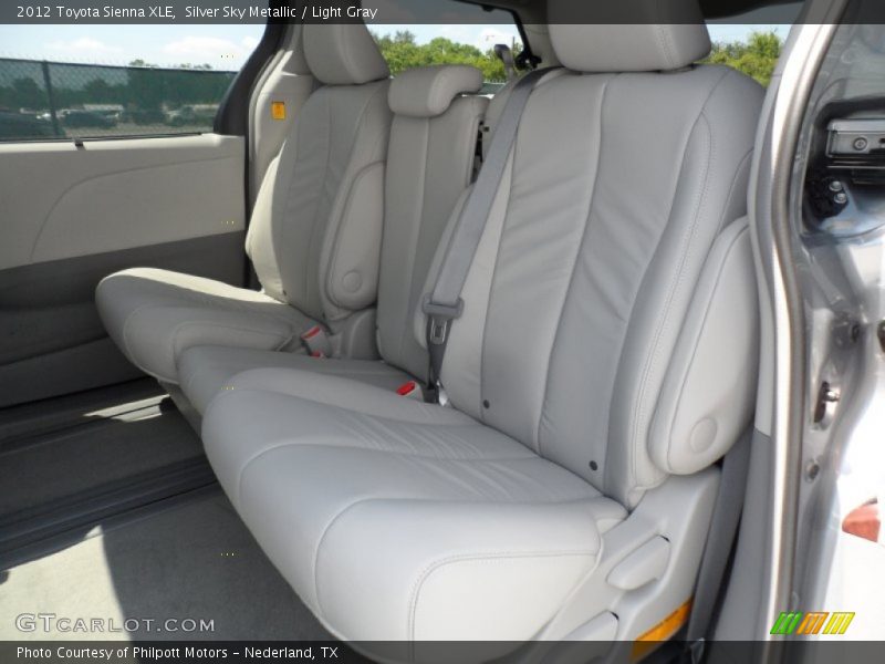 Silver Sky Metallic / Light Gray 2012 Toyota Sienna XLE