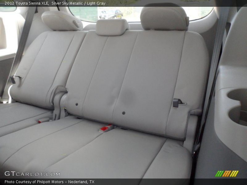Silver Sky Metallic / Light Gray 2012 Toyota Sienna XLE