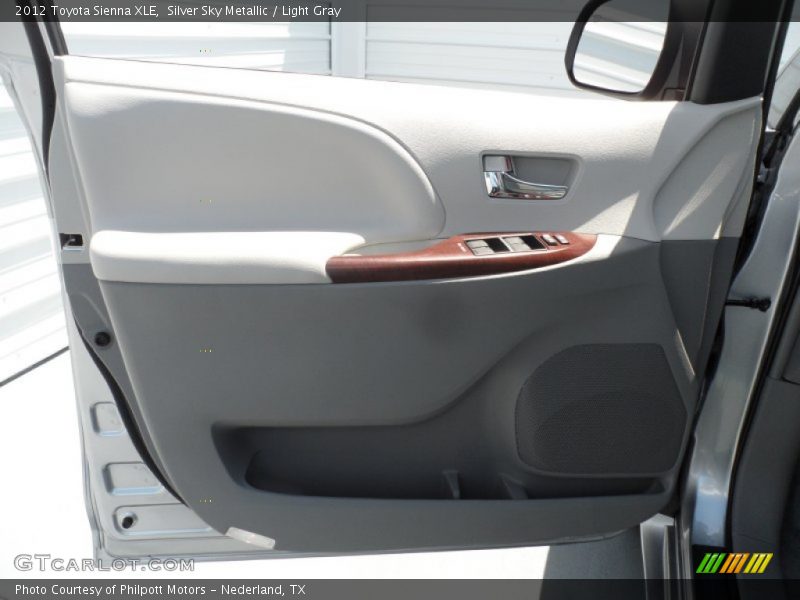 Silver Sky Metallic / Light Gray 2012 Toyota Sienna XLE