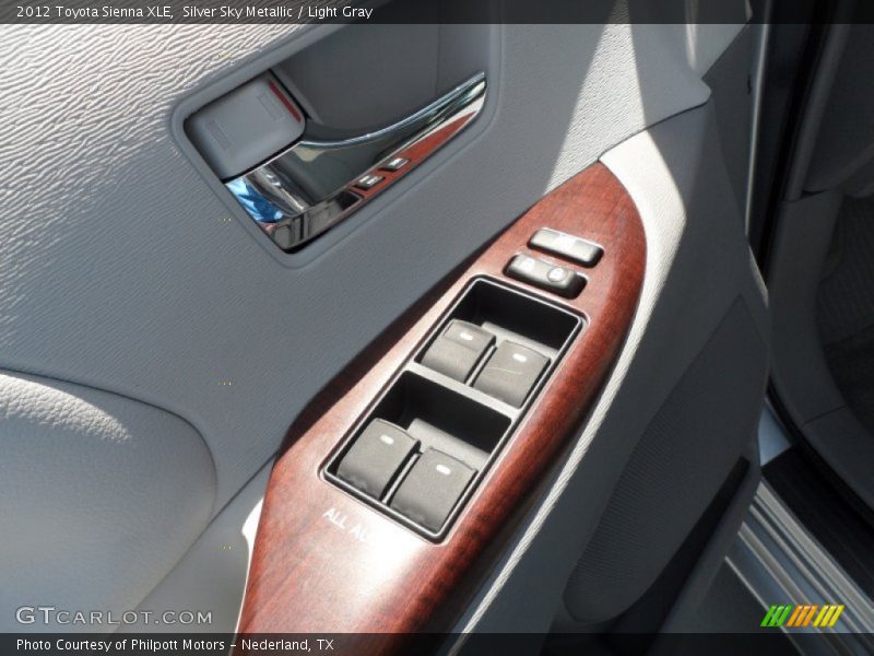 Silver Sky Metallic / Light Gray 2012 Toyota Sienna XLE