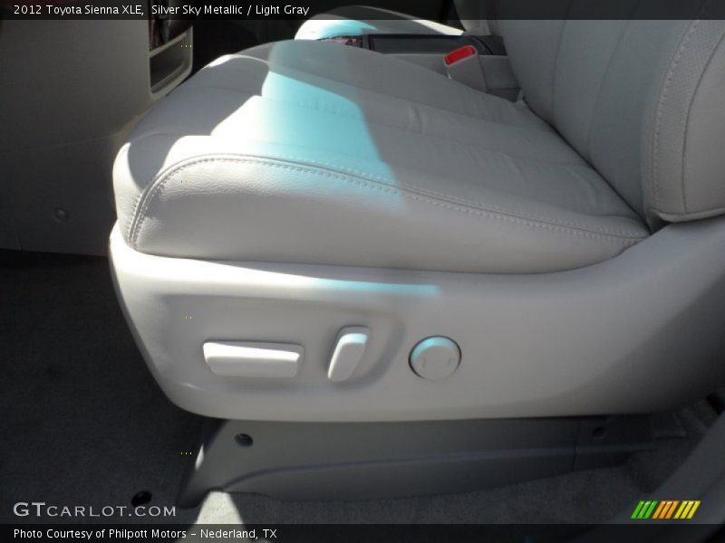 Silver Sky Metallic / Light Gray 2012 Toyota Sienna XLE
