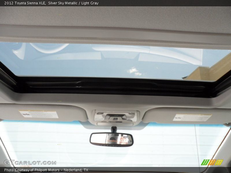 Silver Sky Metallic / Light Gray 2012 Toyota Sienna XLE