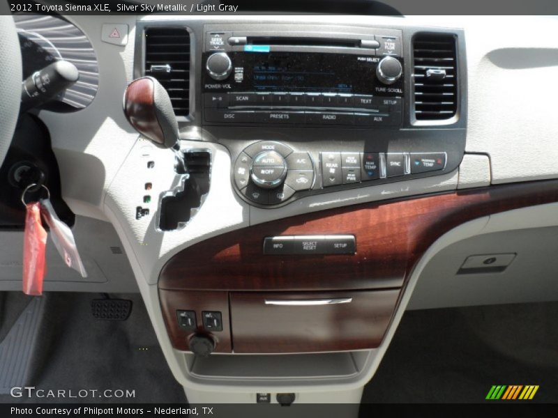 Silver Sky Metallic / Light Gray 2012 Toyota Sienna XLE