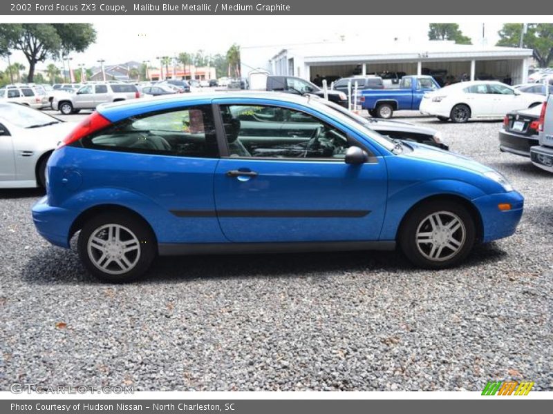 Malibu Blue Metallic / Medium Graphite 2002 Ford Focus ZX3 Coupe