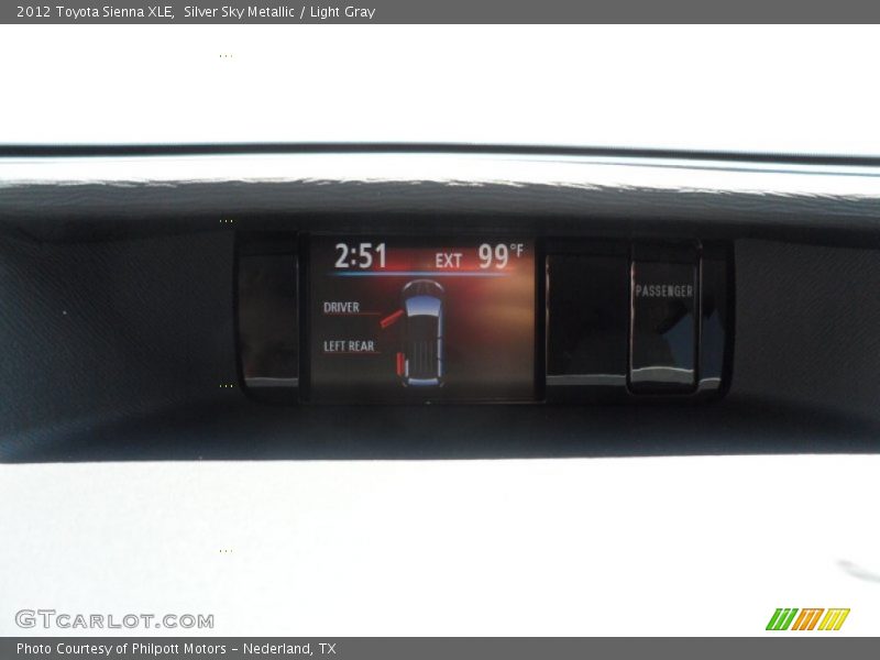 Silver Sky Metallic / Light Gray 2012 Toyota Sienna XLE
