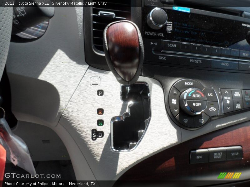 Silver Sky Metallic / Light Gray 2012 Toyota Sienna XLE