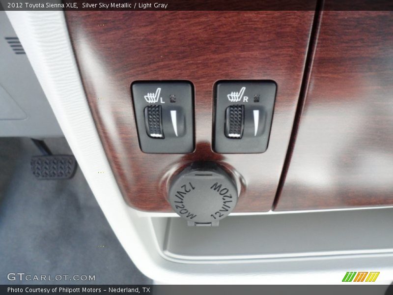 Silver Sky Metallic / Light Gray 2012 Toyota Sienna XLE