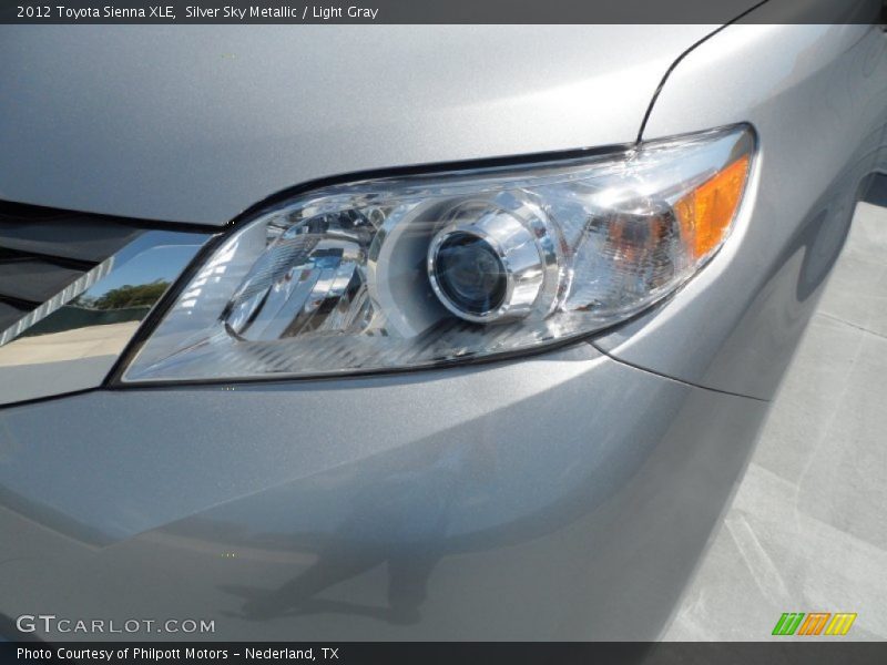 Silver Sky Metallic / Light Gray 2012 Toyota Sienna XLE