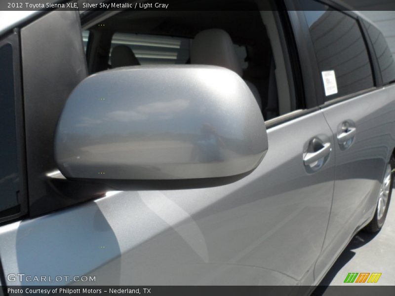 Silver Sky Metallic / Light Gray 2012 Toyota Sienna XLE