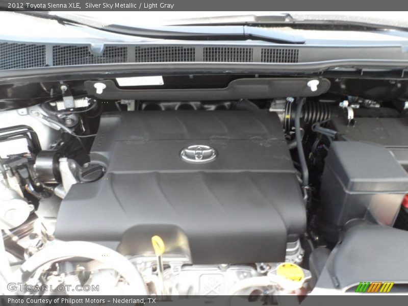 Silver Sky Metallic / Light Gray 2012 Toyota Sienna XLE
