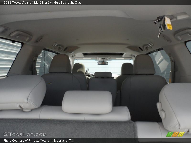 Silver Sky Metallic / Light Gray 2012 Toyota Sienna XLE