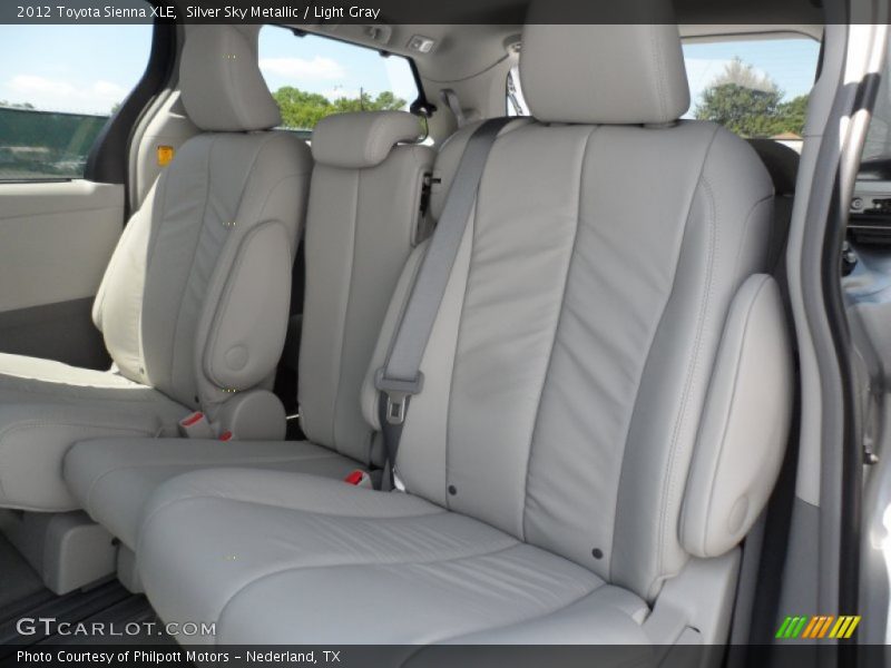 Silver Sky Metallic / Light Gray 2012 Toyota Sienna XLE