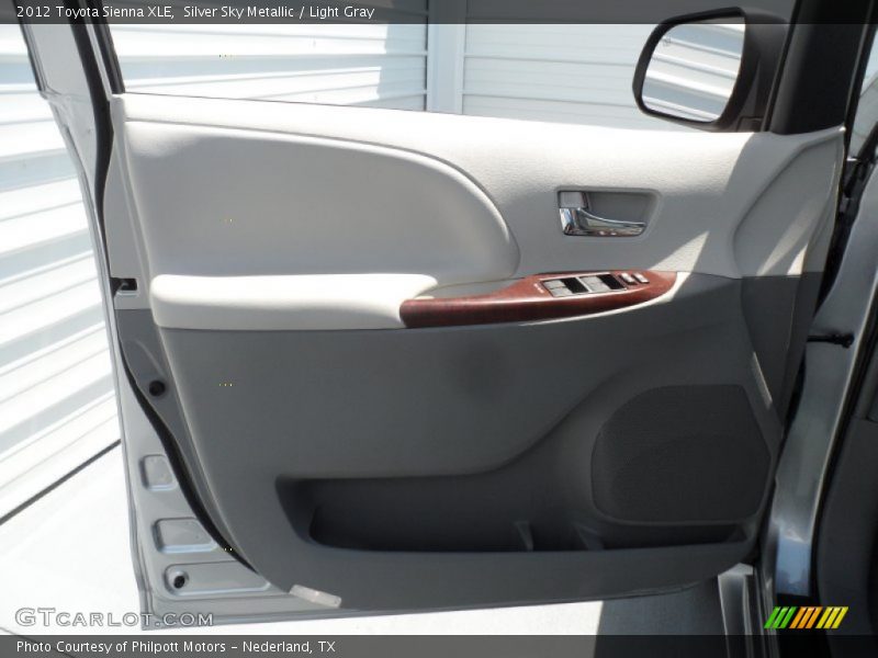 Silver Sky Metallic / Light Gray 2012 Toyota Sienna XLE