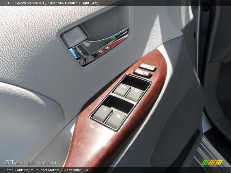 Silver Sky Metallic / Light Gray 2012 Toyota Sienna XLE