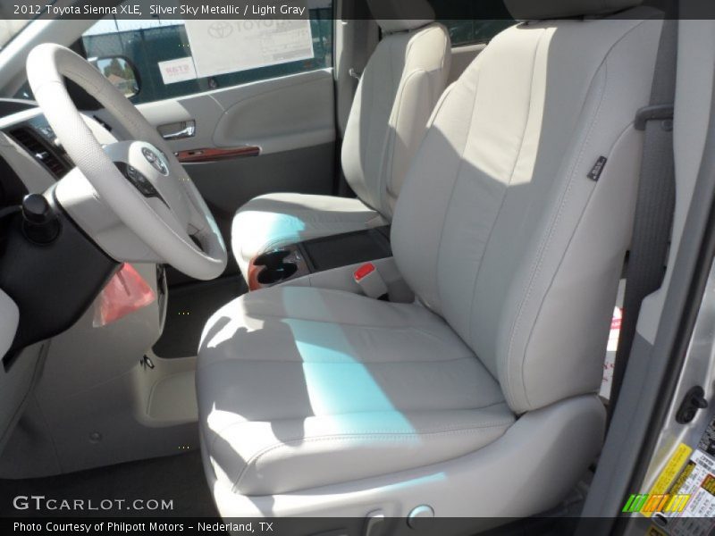 Silver Sky Metallic / Light Gray 2012 Toyota Sienna XLE