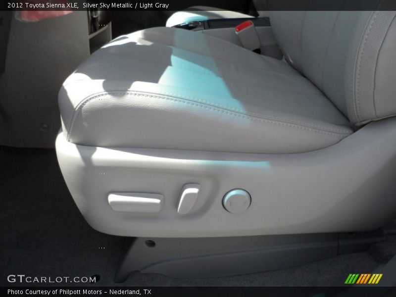 Silver Sky Metallic / Light Gray 2012 Toyota Sienna XLE
