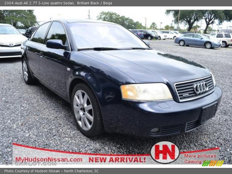 Brilliant Black / Beige 2004 Audi A6 2.7T S-Line quattro Sedan