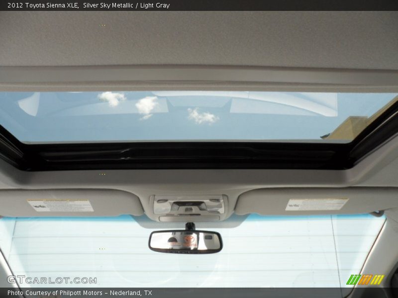 Silver Sky Metallic / Light Gray 2012 Toyota Sienna XLE
