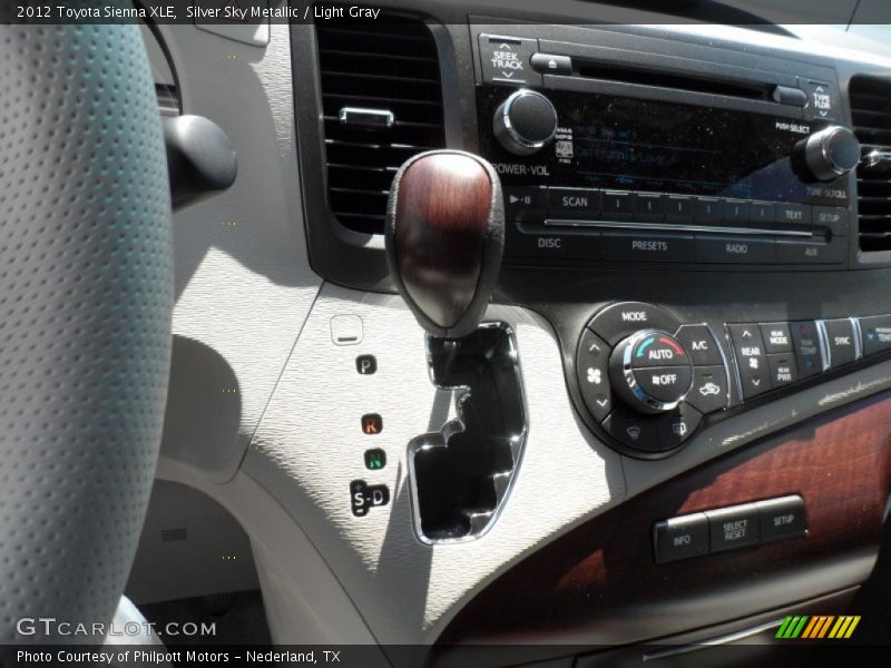 Silver Sky Metallic / Light Gray 2012 Toyota Sienna XLE