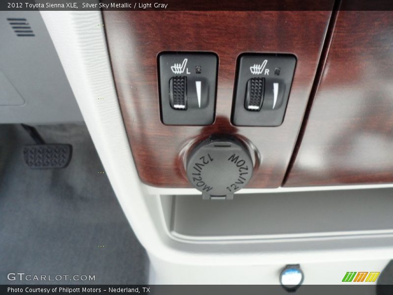 Silver Sky Metallic / Light Gray 2012 Toyota Sienna XLE