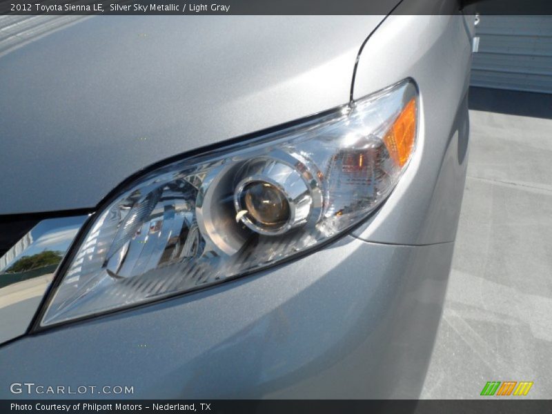 Silver Sky Metallic / Light Gray 2012 Toyota Sienna LE