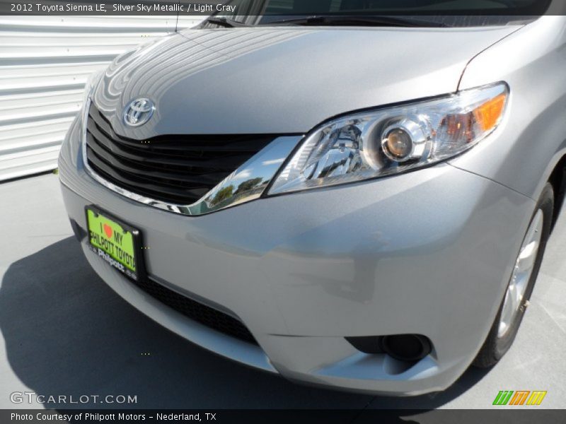 Silver Sky Metallic / Light Gray 2012 Toyota Sienna LE