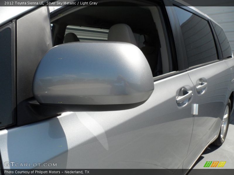Silver Sky Metallic / Light Gray 2012 Toyota Sienna LE
