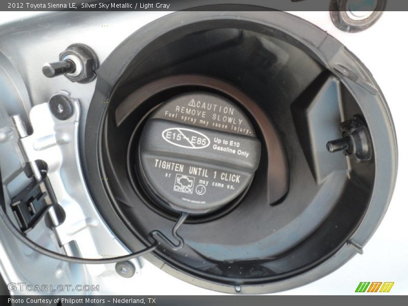 Silver Sky Metallic / Light Gray 2012 Toyota Sienna LE