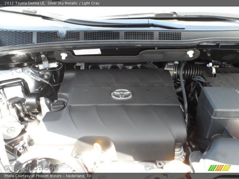 Silver Sky Metallic / Light Gray 2012 Toyota Sienna LE