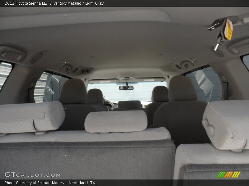 Silver Sky Metallic / Light Gray 2012 Toyota Sienna LE