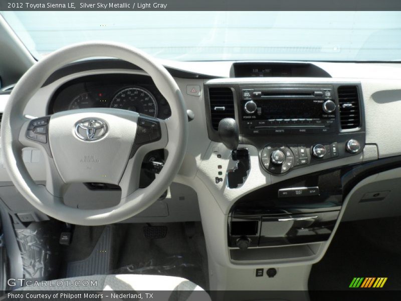 Silver Sky Metallic / Light Gray 2012 Toyota Sienna LE