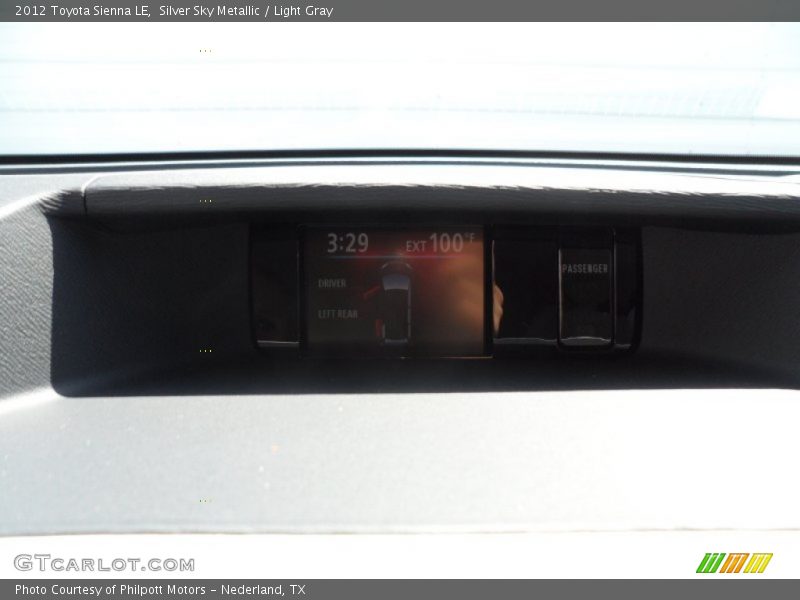 Silver Sky Metallic / Light Gray 2012 Toyota Sienna LE