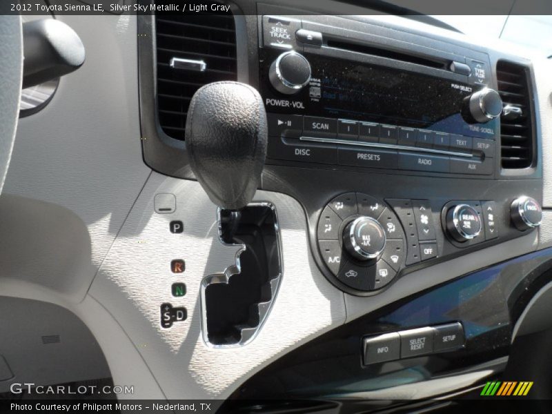 Silver Sky Metallic / Light Gray 2012 Toyota Sienna LE
