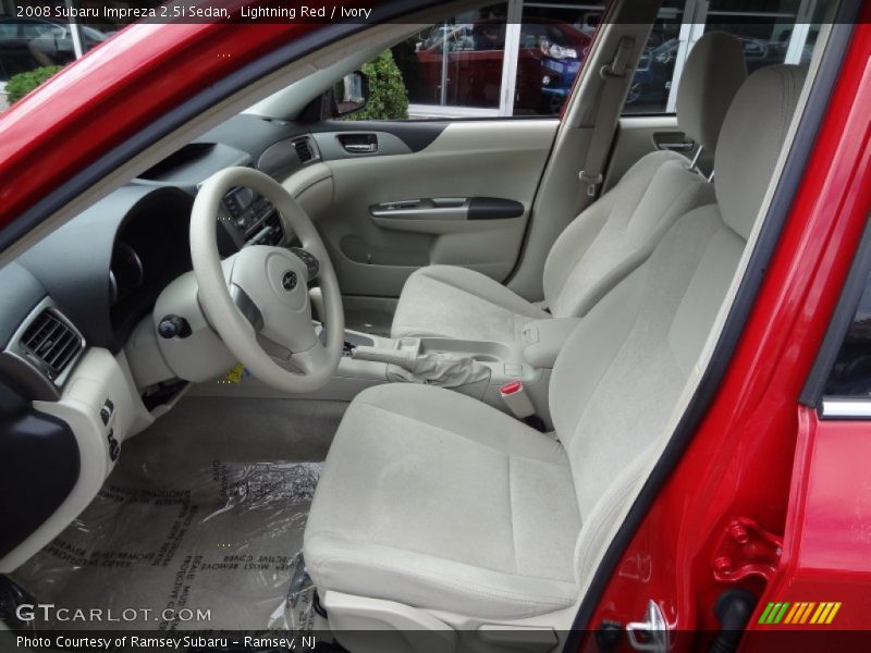 Lightning Red / Ivory 2008 Subaru Impreza 2.5i Sedan